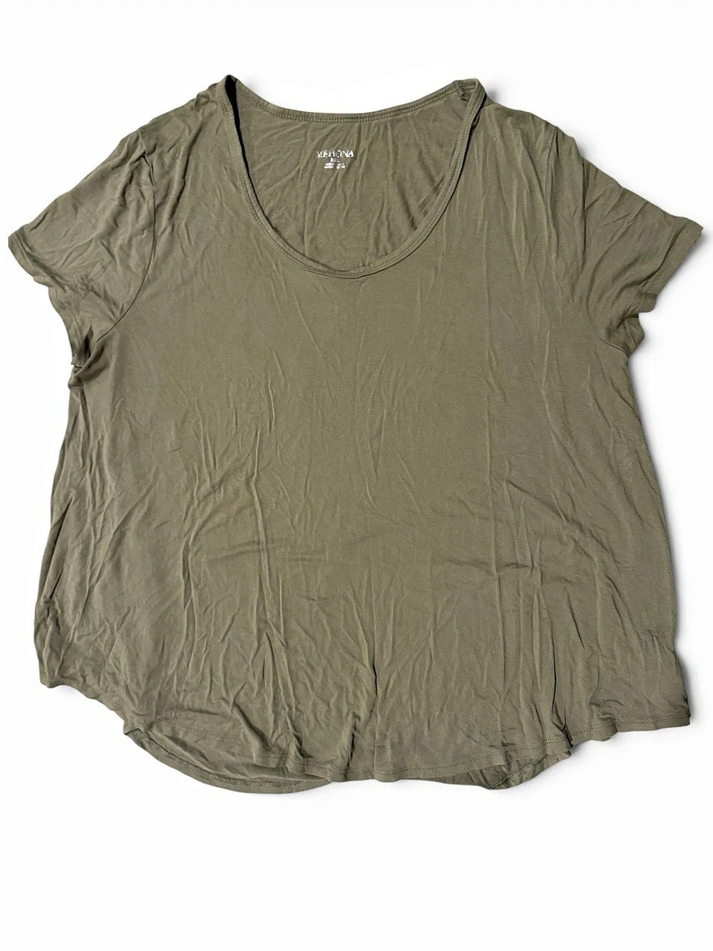 Merona Ultimate Scoop Neck Short Sleeve Tee Olive